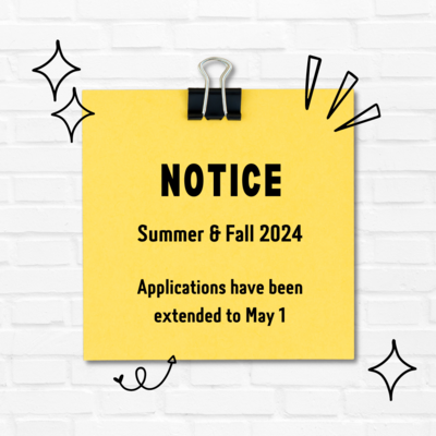 Summer fall2024applications